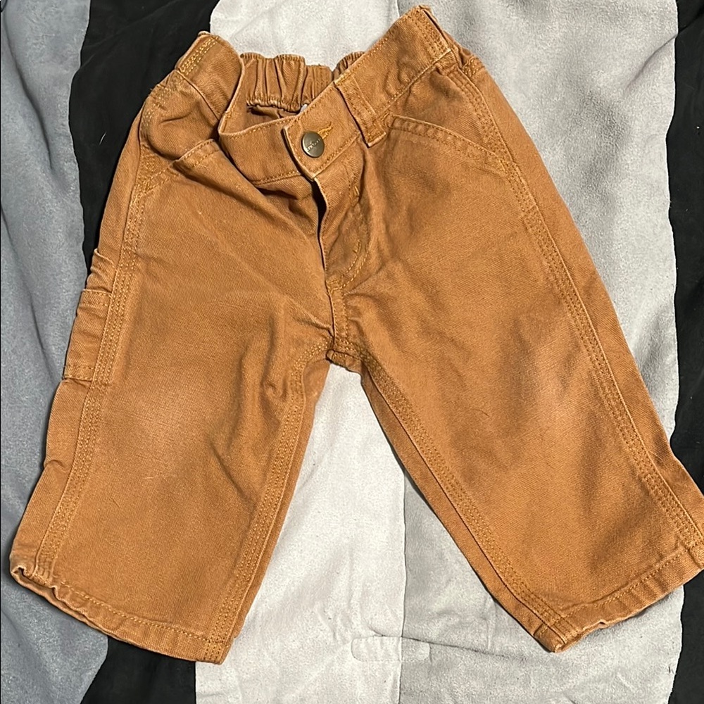 Carhartt Tan Jeans Rugged Cotton Blend